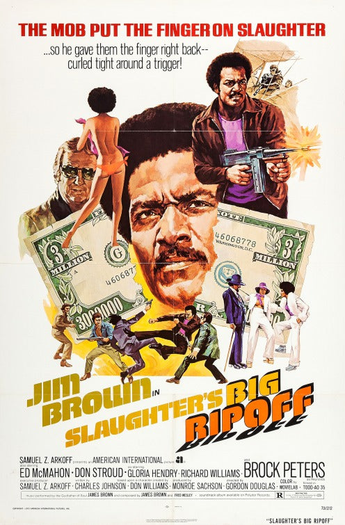 1000 piece jigsaw puzzle for the movie poster: Slaughter's Big Rip-Off (1973)