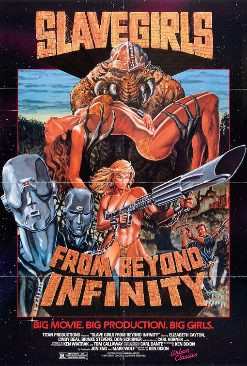 1000 piece jigsaw puzzle for the movie poster: Slave Girls from Beyond Infinity (1987)