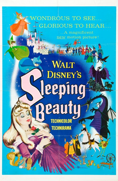 1000 piece jigsaw puzzle for the movie poster: Sleeping Beauty (1959)