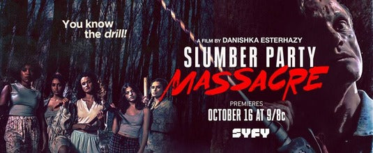 1000 piece jigsaw puzzle for the movie poster: Slumber Party Massacre (2021)