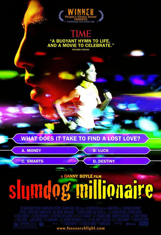 the movie poster: Slumdog Millionaire (2008)