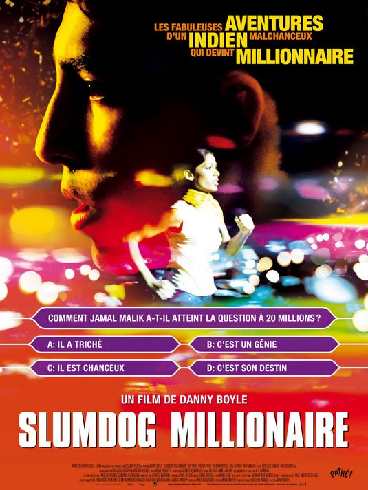 the movie poster: Slumdog Millionaire (2008) ver3