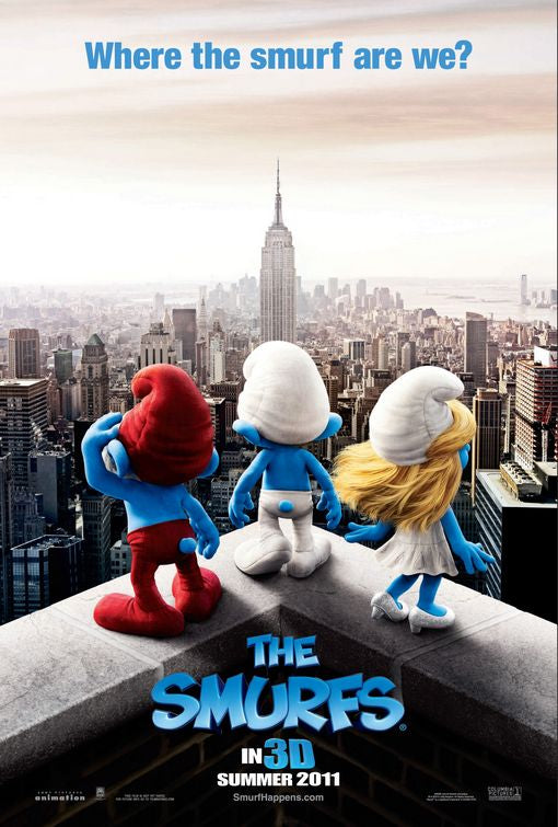 1000 piece jigsaw puzzle for the movie poster: The Smurfs (2011)