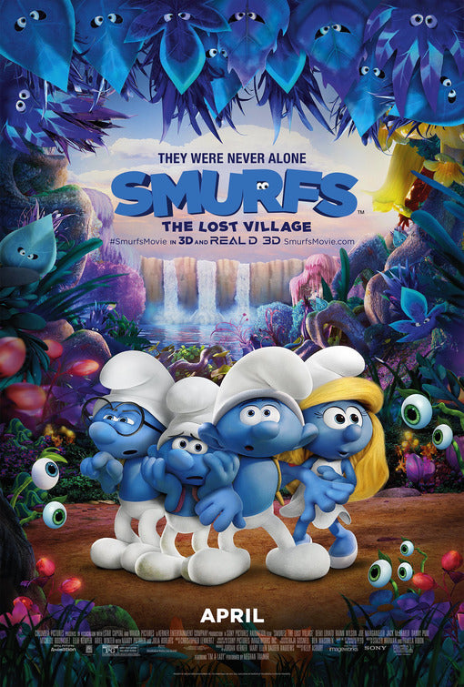 1000 piece jigsaw puzzle for the movie poster: Smurfs: The Lost Village (2017) ver2