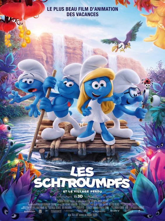 1000 piece jigsaw puzzle for the movie poster: Smurfs: The Lost Village (2017) ver7