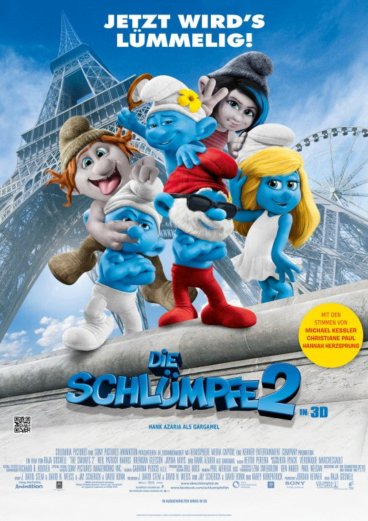 1000 piece jigsaw puzzle for the movie poster: The Smurfs 2 (2013) ver12