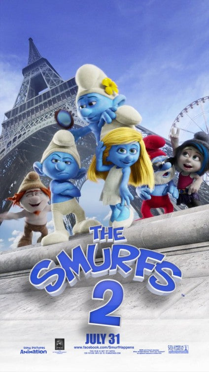 1000 piece jigsaw puzzle for the movie poster: The Smurfs 2 (2013) ver20