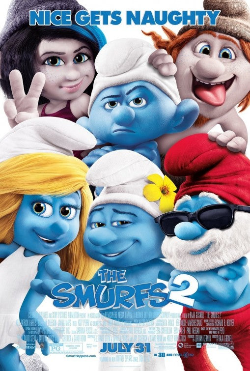 1000 piece jigsaw puzzle for the movie poster: The Smurfs 2 (2013) ver21