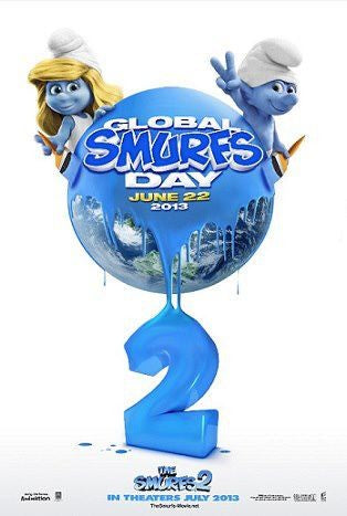 1000 piece jigsaw puzzle for the movie poster: The Smurfs 2 (2013) ver4