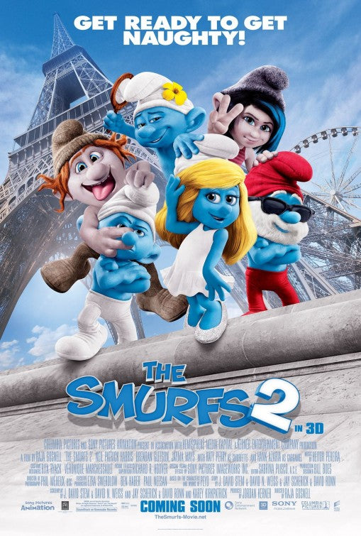 1000 piece jigsaw puzzle for the movie poster: The Smurfs 2 (2013) ver9