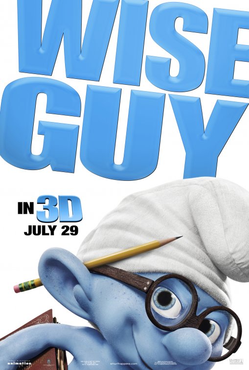 1000 piece jigsaw puzzle for the movie poster: The Smurfs (2011) ver5