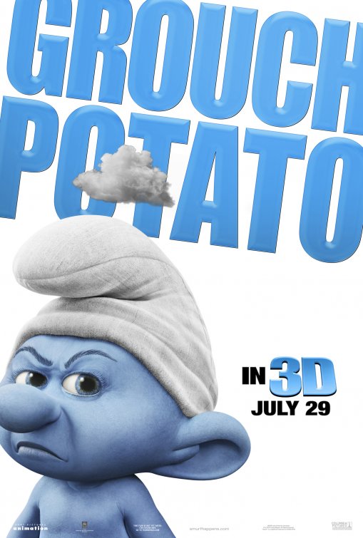 1000 piece jigsaw puzzle for the movie poster: The Smurfs (2011) ver7