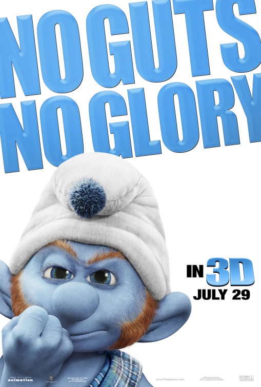 1000 piece jigsaw puzzle for the movie poster: The Smurfs (2011) ver8