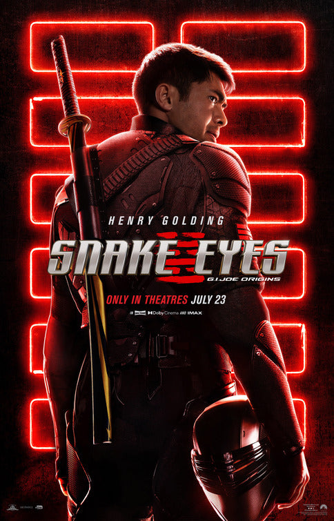 1000 piece jigsaw puzzle for the movie poster: Snake Eyes: G.I. Joe Origins (2021)