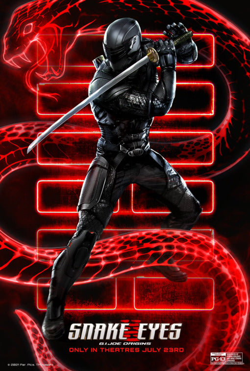 1000 piece jigsaw puzzle for the movie poster: Snake Eyes: G.I. Joe Origins (2021) ver18