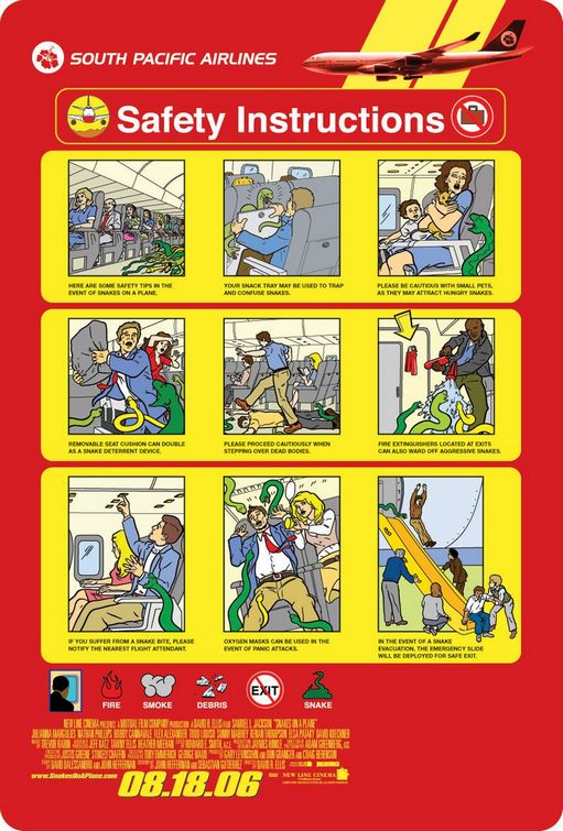 the movie poster: Snakes on a Plane (2006) ver6