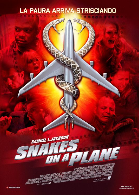 the movie poster: Snakes on a Plane (2006) ver8