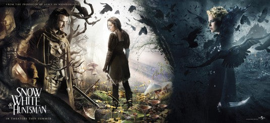 1000 piece jigsaw puzzle for the movie poster: Snow White and the Huntsman (2012)