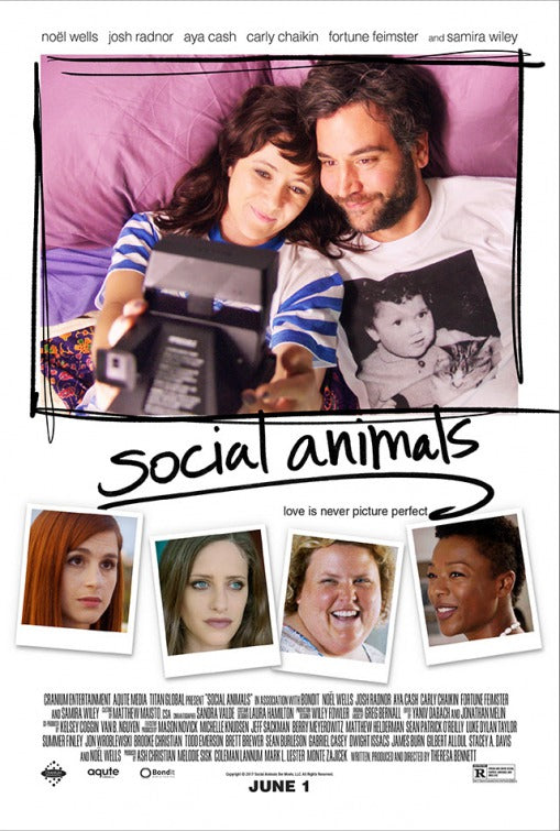 1000 piece jigsaw puzzle for the movie poster: Social Animals (2018)