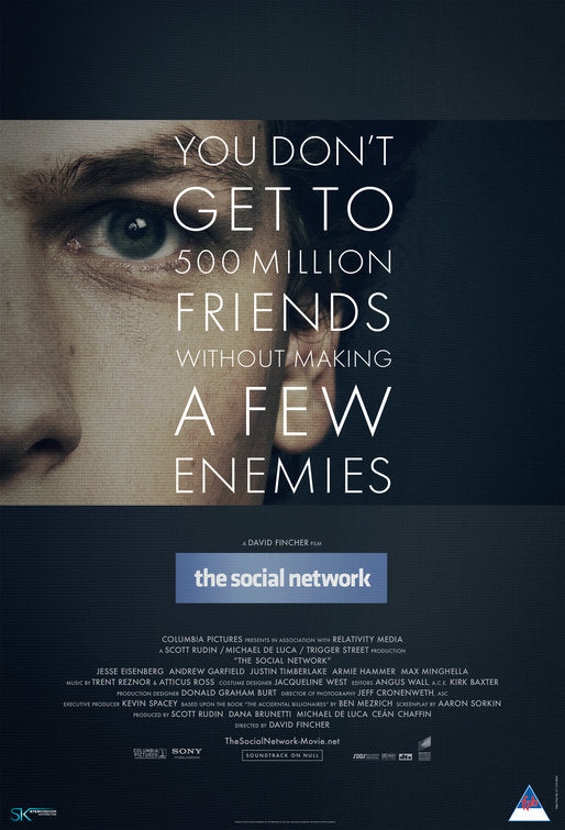 1000 piece jigsaw puzzle for the movie poster: The Social Network (2010) ver2