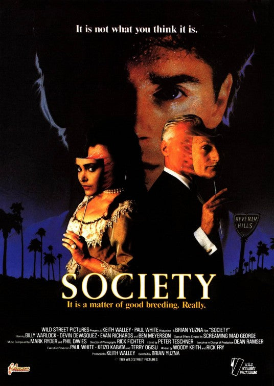 1000 piece jigsaw puzzle for the movie poster: Society (1992)