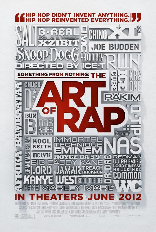 1000 piece jigsaw puzzle for the movie poster: Something from Nothing: The Art of Rap (2012)