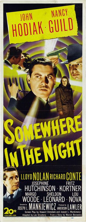 the movie poster: Somewhere in the Night (1946) ver2