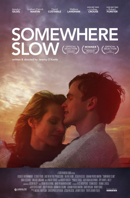 1000 piece jigsaw puzzle for the movie poster: Somewhere Slow (2014)