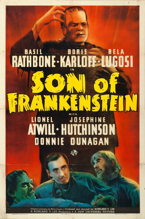 1000 piece jigsaw puzzle for the movie poster: Son of Frankenstein (1939)