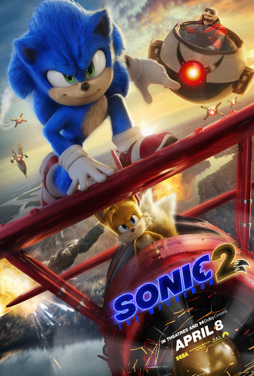 1000 piece jigsaw puzzle for the movie poster: Sonic the Hedgehog 2 (2022)