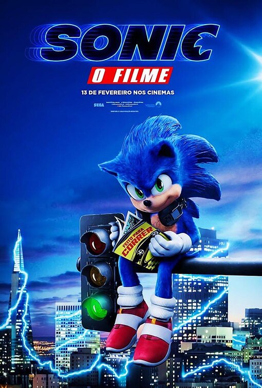 1000 piece jigsaw puzzle for the movie poster: Sonic the Hedgehog (2020) ver10