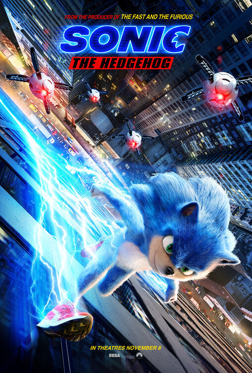 1000 piece jigsaw puzzle for the movie poster: Sonic the Hedgehog (2020) ver2