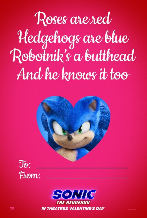 1000 piece jigsaw puzzle for the movie poster: Sonic the Hedgehog (2020) ver24