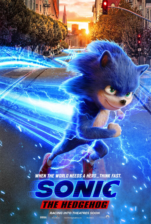 1000 piece jigsaw puzzle for the movie poster: Sonic the Hedgehog (2020) ver4