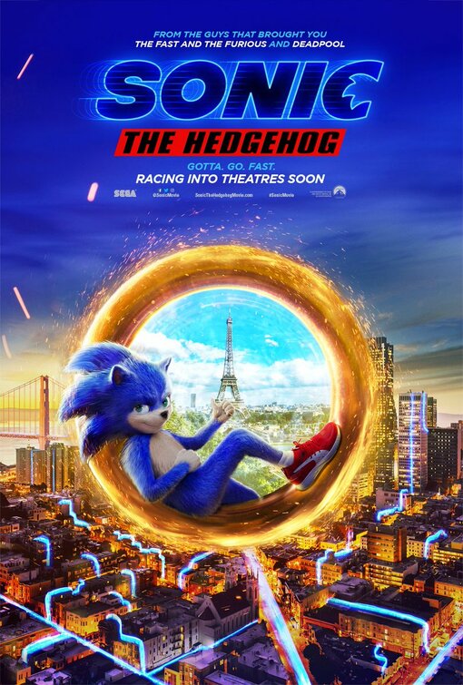 1000 piece jigsaw puzzle for the movie poster: Sonic the Hedgehog (2020) ver5