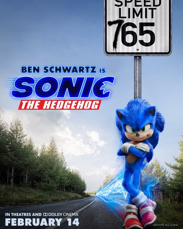 1000 piece jigsaw puzzle for the movie poster: Sonic the Hedgehog (2020) ver9