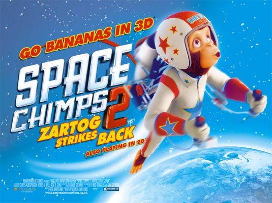 1000 piece jigsaw puzzle for the movie poster: Space Chimps 2: Zartog Strikes Back (2010)