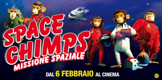 1000 piece jigsaw puzzle for the movie poster: Space Chimps (2008) ver10