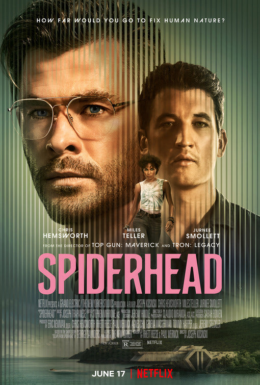 1000 piece jigsaw puzzle for the movie poster: Spiderhead (2022)