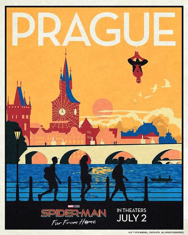 1000 piece jigsaw puzzle for the movie poster: Spider-Man: Far From Home (2019) ver28