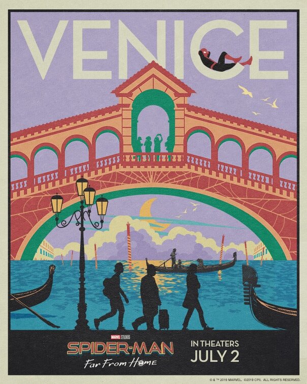 1000 piece jigsaw puzzle for the movie poster: Spider-Man: Far From Home (2019) ver30