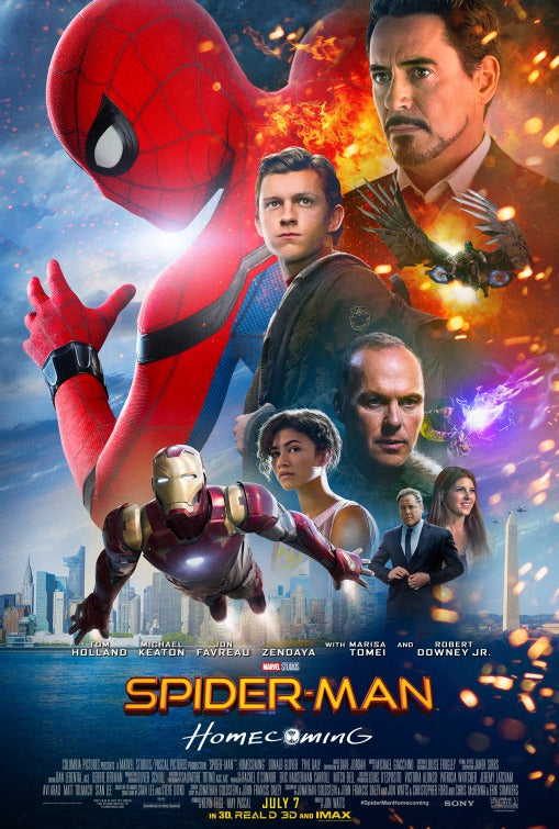 1000 piece jigsaw puzzle for the movie poster: Spider-Man: Homecoming (2017) ver4