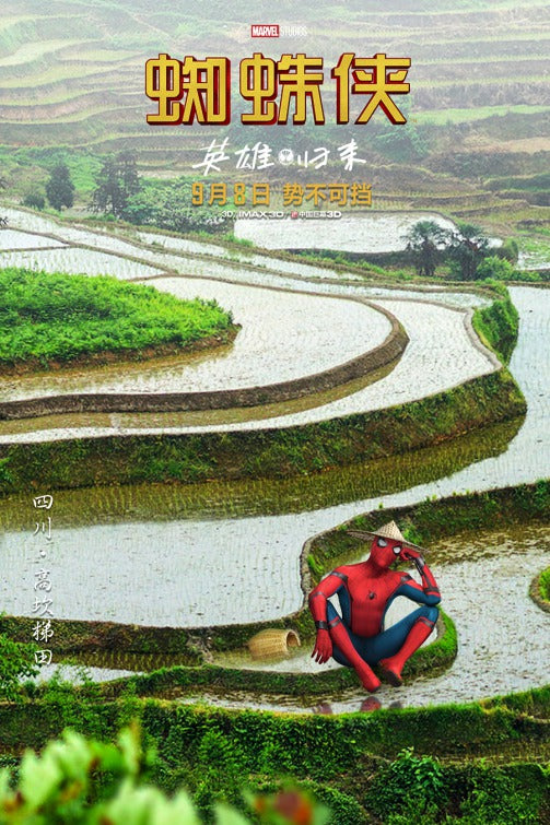 1000 piece jigsaw puzzle for the movie poster: Spider-Man: Homecoming (2017) ver54