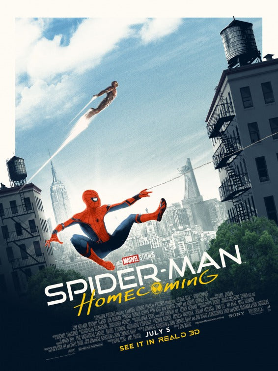 1000 piece jigsaw puzzle for the movie poster: Spider-Man: Homecoming (2017) ver8