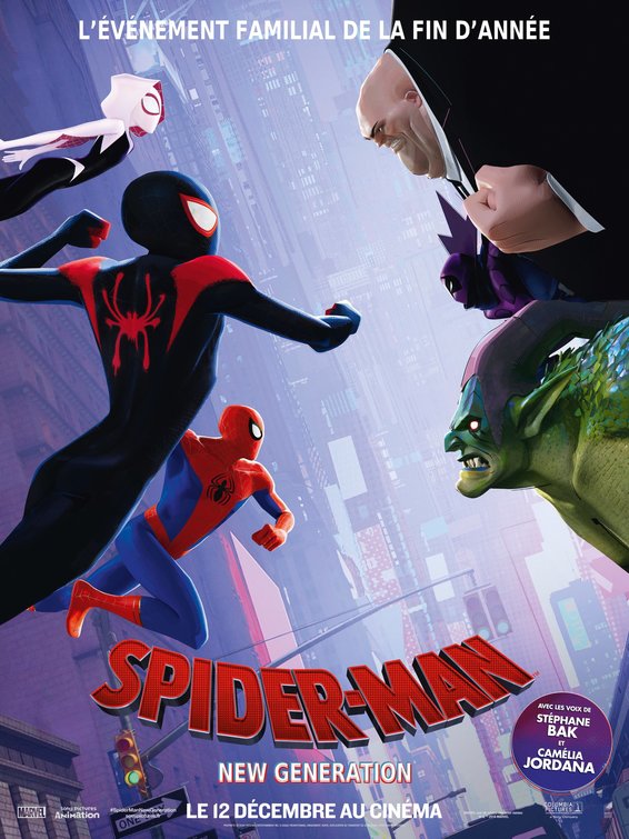 1000 piece jigsaw puzzle for the movie poster: Spider-Man: Into the Spider-Verse (2018) ver16