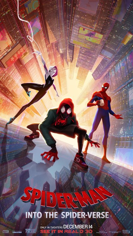 1000 piece jigsaw puzzle for the movie poster: Spider-Man: Into the Spider-Verse (2018) ver18