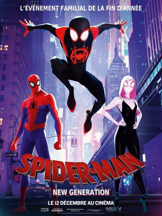 1000 piece jigsaw puzzle for the movie poster: Spider-Man: Into the Spider-Verse (2018) ver3