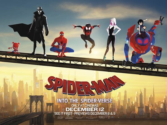 1000 piece jigsaw puzzle for the movie poster: Spider-Man: Into the Spider-Verse (2018) ver4