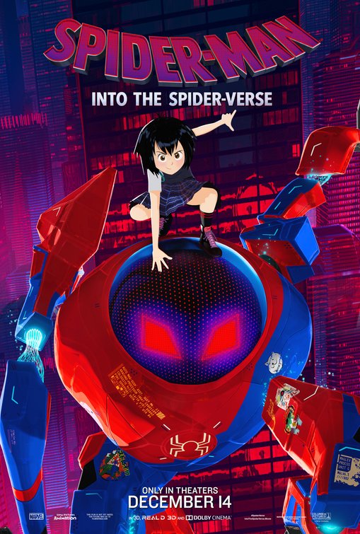 1000 piece jigsaw puzzle for the movie poster: Spider-Man: Into the Spider-Verse (2018) ver9