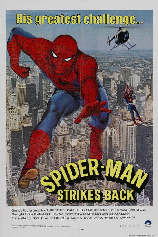 1000 piece jigsaw puzzle for the movie poster: Spider-Man Strikes Back (1978)